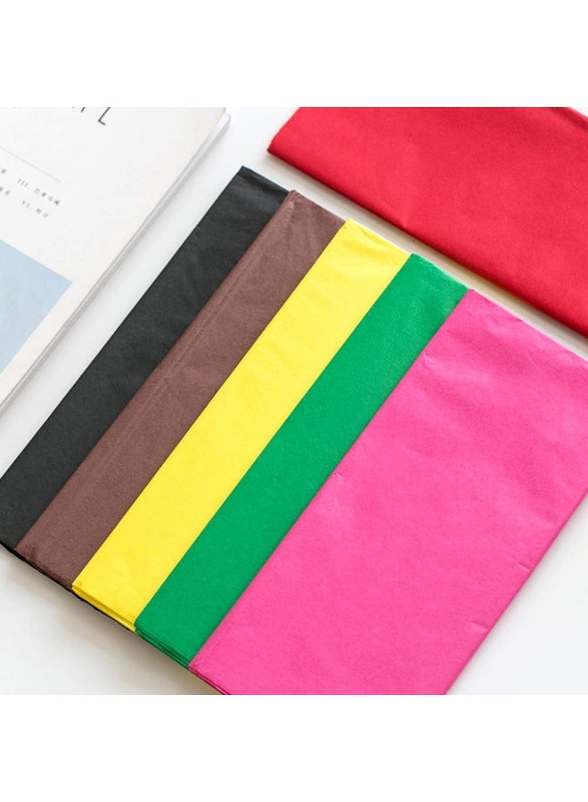Satomoto 120 Sheets Colored Tissue Paper Bulk Wrapping Craft Paper 20 x 26" for Art Gift Tissue Decoration, 24 Colors - Image 2